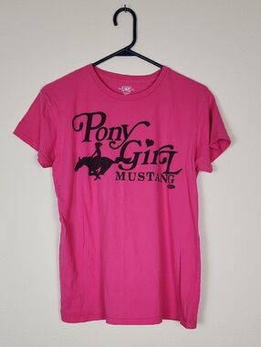 Pony Girl Mustang Pink Short Sleeve Tee